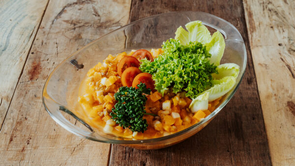 Kürbis-Grünkern-Salat – Bild 4