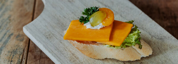 Vegetarische Canapés mit Cheddarkäse – Bild 4