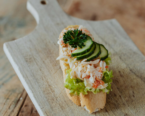 Vegetarische Canapés mit Virginiasalat – Bild 3