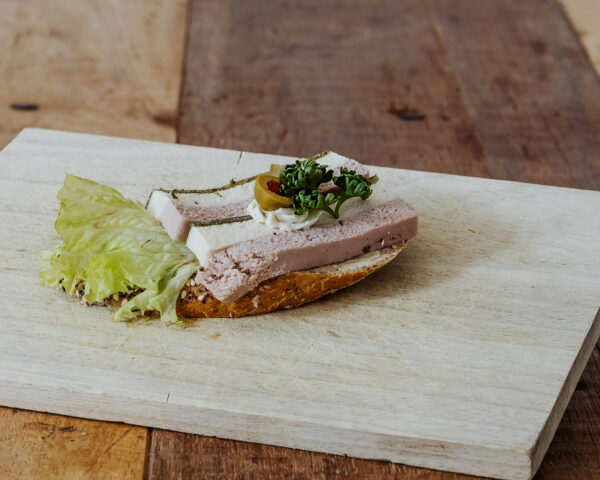 Vegetarische Canapés mit Terrine Paprika-Mousse – Bild 2